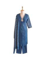 Chanderi silk lining suit set