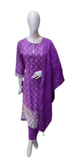 Pretty cotton shifli full suit set