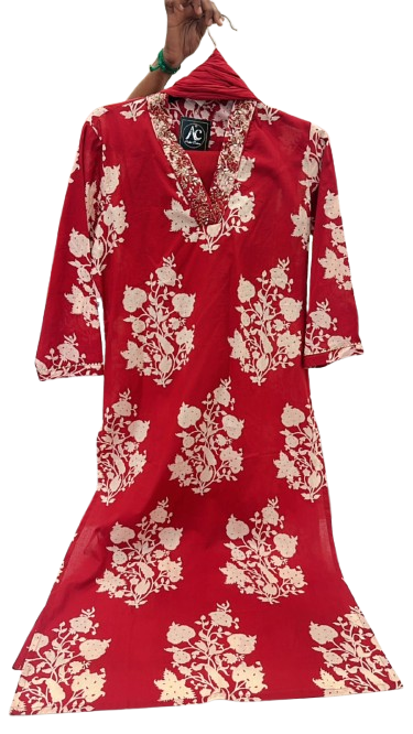 Gorgeous cotton V neck ful sui