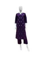 Pure cotton embroidery kurta pant