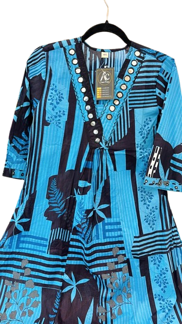 Pure cotton foil mirror co ord set