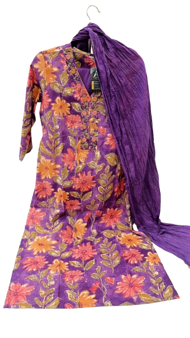 V neck Cotton full suit