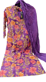 V neck Cotton full suit