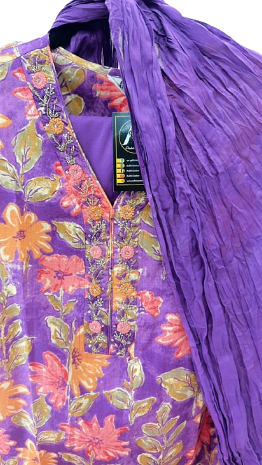 V neck Cotton full suit