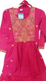 Embroidered cotton suit set