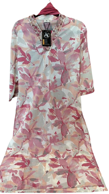 V neck cotton suit set