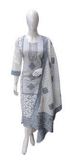 Pure jamdani lining suit set