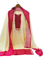 Heavy rayon with beautiful hand work suit set