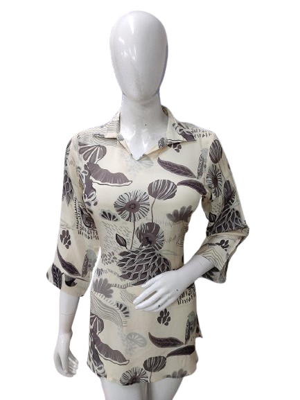 Pure crepe short top