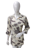 Pure crepe short top