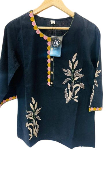 Cotton Embroidered short top