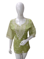 Pretty orgenza chikankari short top