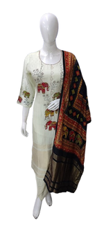 Russian silk gorgeous suit set