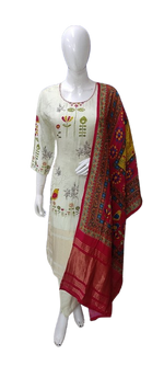 Russian silk gorgeous suit set