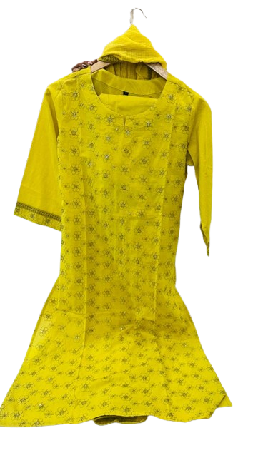 Pure cotton fully embroidery suit set