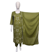 Fully embroidery cotton suit set