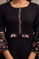 Sober n stylish embroidered kurta pant