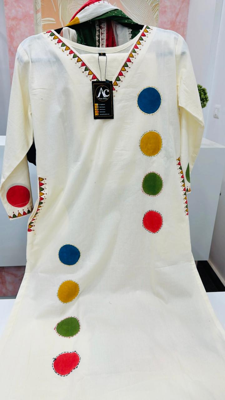 Block print premium cotton full suit set