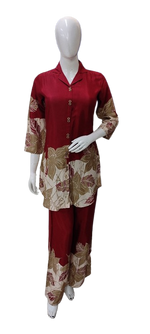 Pure crepe digital printed. Co ord set