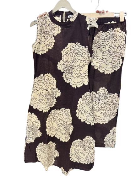 Smart sleeves less kurta pant with extra sleeves n pocket