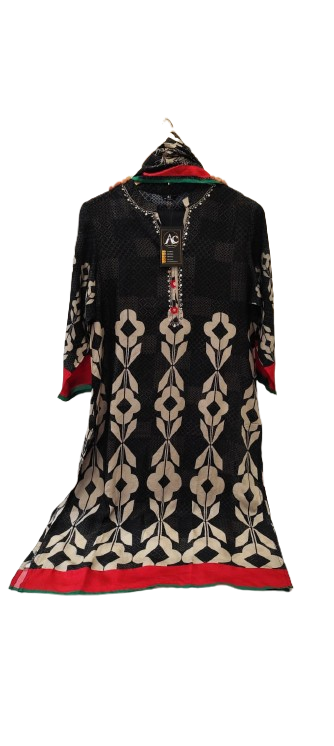 Russian silk digital printed suit set