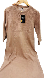 Smart biscuit colour cotton kurta