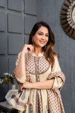Wow cotton gown paired with dupatta