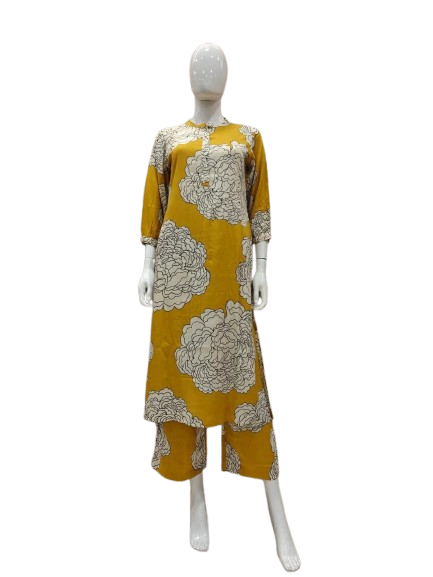 Heavy rayon printed palazzo set