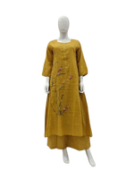 Pure Mul cotton embroidery kurta pant