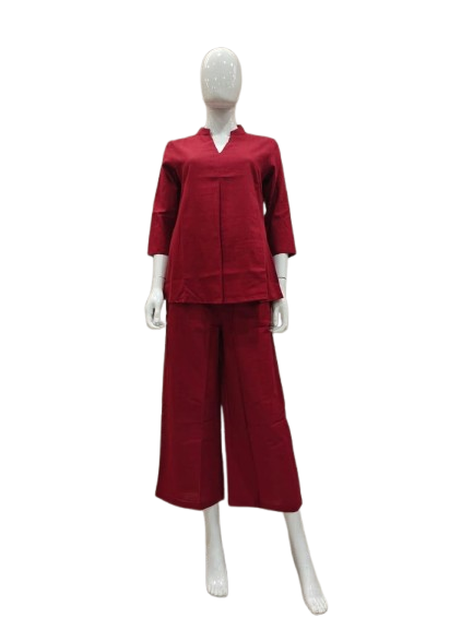 Restocked !! Stunning red cotton co ordset !!