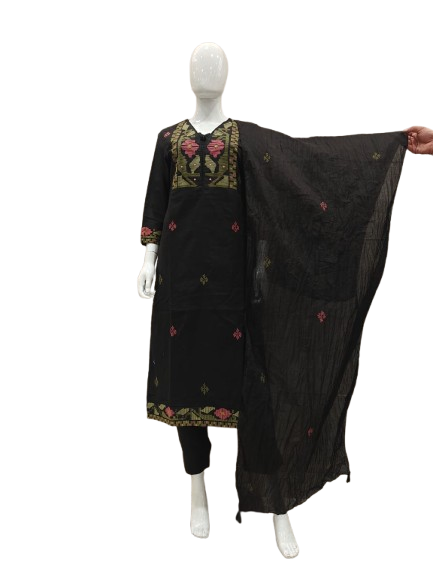 Smart silly cotton hand weaved suit set