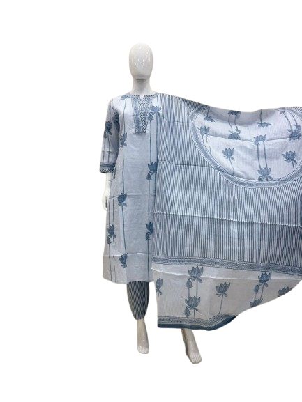 Smart cotton floral suit set