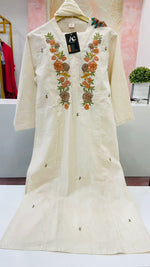 Wow embroidered cotton suit set