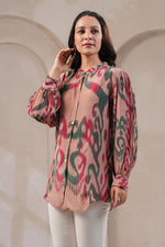 Smart Ikkat printed crepe short top