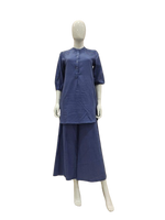 Designer Shifli cotton co ord in blue