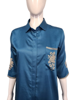 Pretty gaji silk embroidered co ord