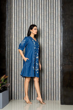 Beautiful embroidered denim dress