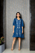Beautiful embroidered denim dress