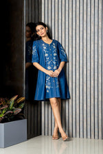 Beautiful embroidered denim dress
