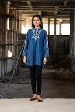 Beautiful embroidered denim dress