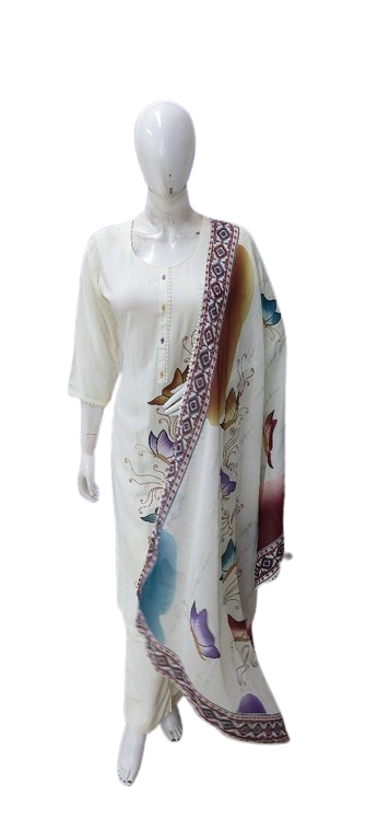 Rayon butterfly suit set