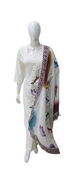 Rayon butterfly suit set