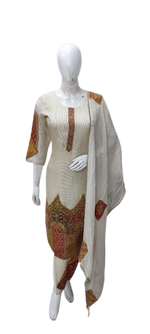 Shimmer tissue hand embroidered suit set