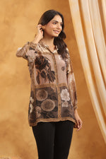 Pure crepe stylish short top