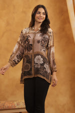 Pure crepe stylish short top