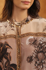 Pure crepe stylish short top