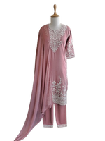 Pure cotton fully embroidered suit set