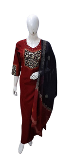 Pure cotton ajrakh suit set