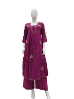 Pure mul cotton embroidered kurta pant