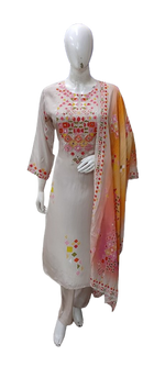 Pure crepe full suit set